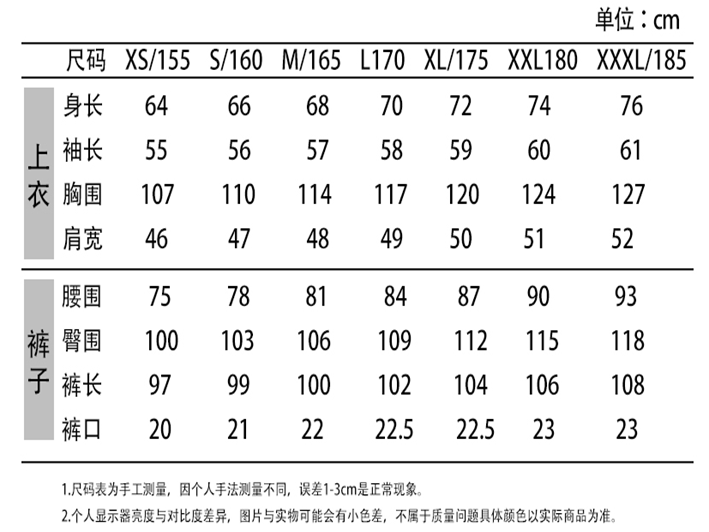 尺码产考1